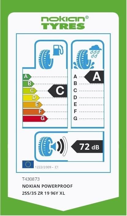 255/35R19 96Y XL POWERPROOF NOKİAN