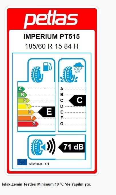 185/60R15 TL 84H IMPERIUM PT515 PETLAS