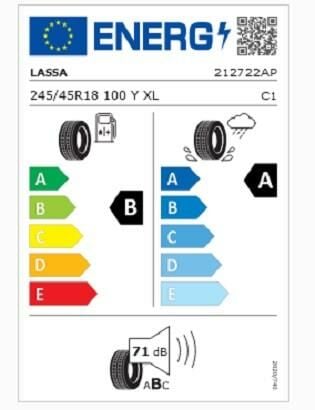 245/45R18 100Y XL REVOLA LASSA
