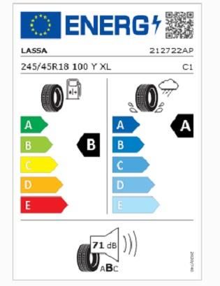 245/45R18 100Y XL REVOLA LASSA