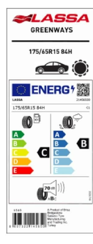 175/65R15 84H GREENWAYS LASSA