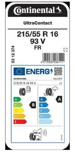 215/55R16 93V FR UC CONTİNENTAL