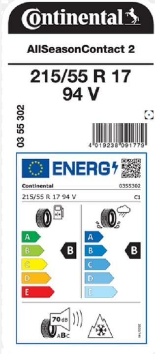 215/55R17 94V ASC2 CONTİNENTAL