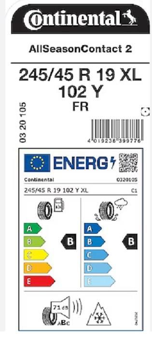 245/45R19 102Y XL FR ASC2 CONTİNENTAL