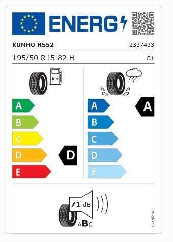 195/50R15 82H HS52 KUMHO