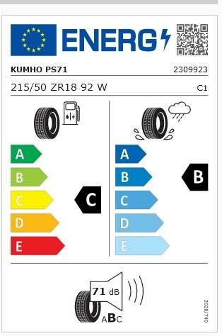 215/50R18 92W PS71 KUMHO