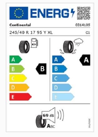 245/40R17 95Y XL FR UC CONTİNENTAL