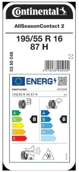 195/55R16 87H ASC 2 CONTİNENTAL