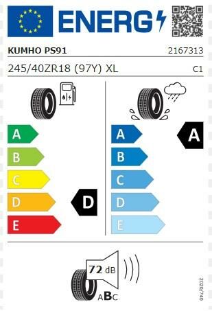 245/40R18 97Y XL PS91 KUMHO