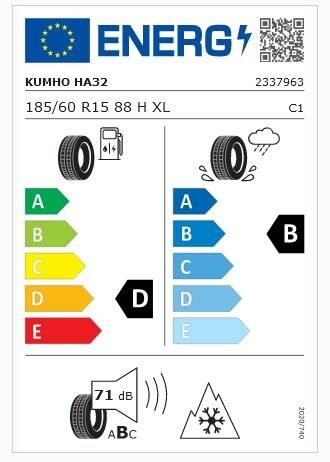 185/60R15 88H XL HA32 4 MEVSİM KUMHO