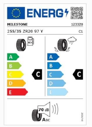 255/35R20 TL 97Y REINF. CARMILE SPORT MILESTONE