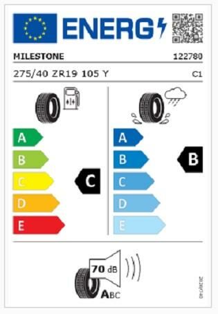 275/40R19 TL 105Y REINF. CARMILE SPORT MILESTONE