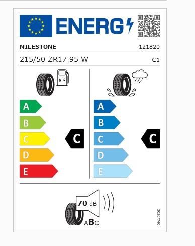 215/50R17 TL 95W REINF. CARMILE SPORT MILESTONE