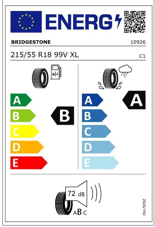 215/55R18 99V XL TURANZA 6 BRIDGESTONE