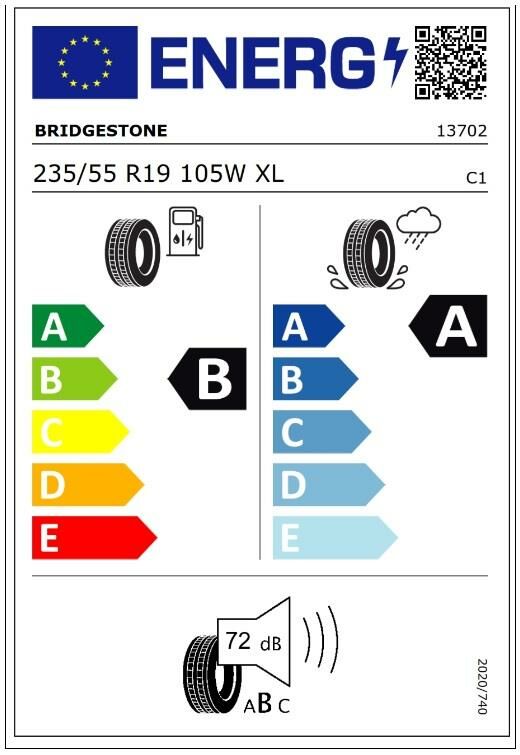 235/55R19 105W XL T005 BRIDGESTONE