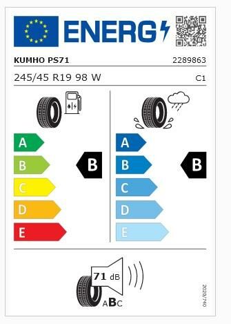 245/45R19 98W PS71 KUMHO