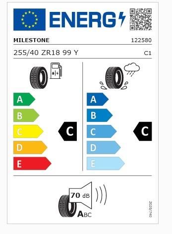 255/40R18 TL 99Y REINF. CARMILE SPORT MILESTONE