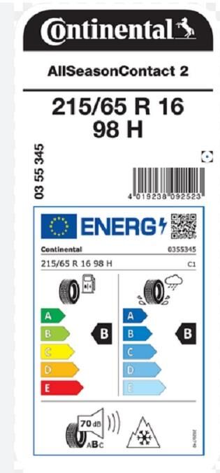 215/65R16 98H ASC2 CONTİNENTAL