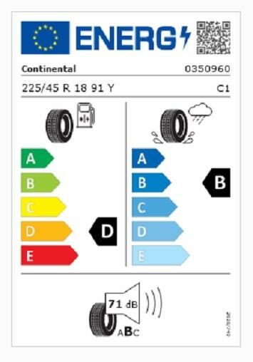 225/45R18 91Y FR SC5 SSR* CONTINENTAL