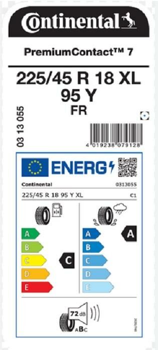225/45R18 95Y XL FR PC7 CONTİNENTAL