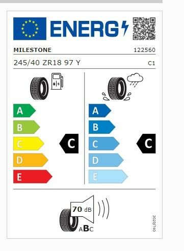 245/40R18 TL 97Y REINF. CARMILE SPORT MILESTONE