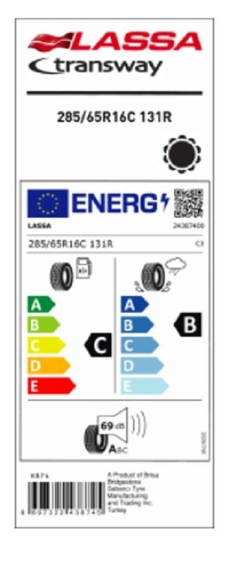 285/65R16C 131R TRANSWAY LASSA