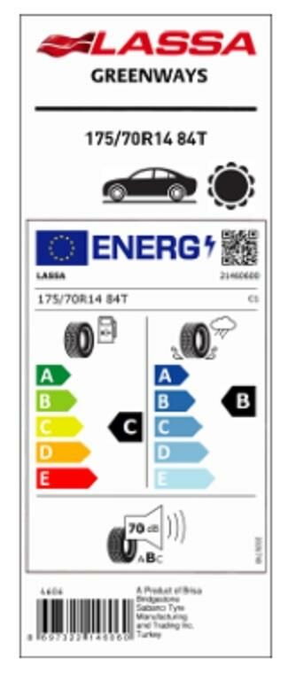 175/70R14 84T GREENVAYS LASSA
