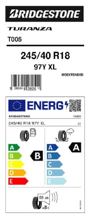 245/40R18 97Y XL T005 EXT BRIDGESTONE