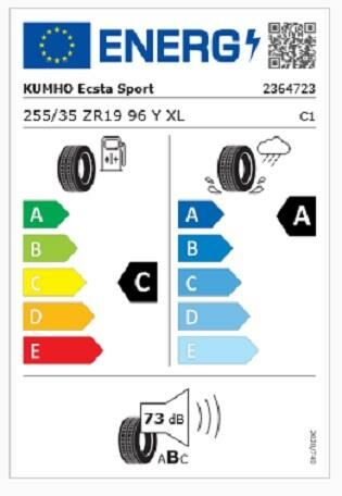 255/35R19 96Y XL PS72 EV KUMHO