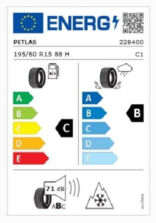 195/60R15 TL 88H SNOWMASTER 2 PETLAS