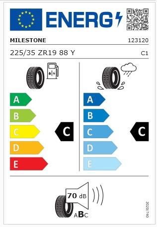 225/35R19 TL 88Y REINF. CARMILE SPORT MILESTONE
