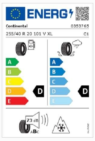 255/40R20 101V XL FR TS830P MO CONTİNENTAL