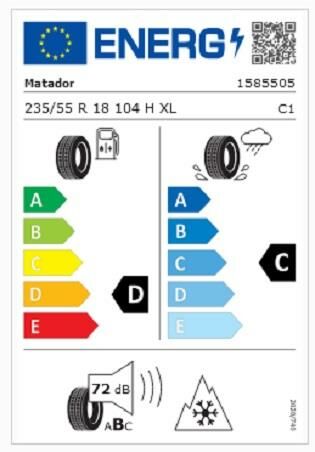 235/55R18 104H XL FR MP93 MATADOR