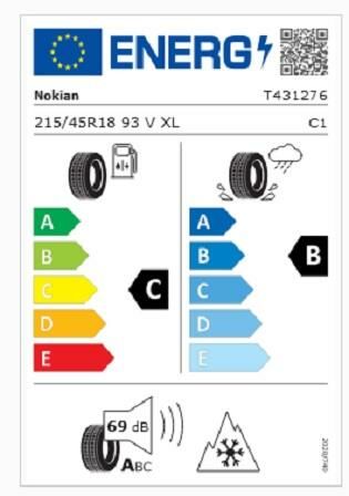 215/45R18 93V XL WR SNOWPROOF P NOKİAN
