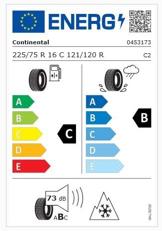 225/75R16 C 121/120R VANCWI CONTİNENTAL