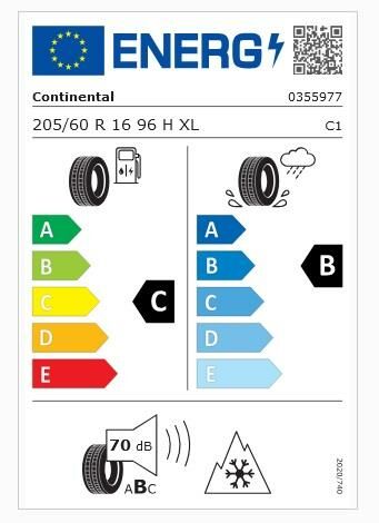 205/60R16 96H XL TS870 CONTİNENTAL