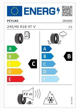 245/40R18 TL 97V REINF. SNOWMASTER 2 SPORT PETLAS