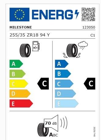 255/35R18 TL 94Y REINF. CARMILE SPORT MILESTONE