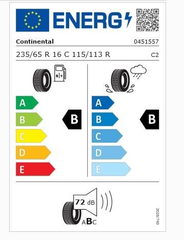 235/65R16 C 115/113R VANCONTACT 100 CONTİNENTAL