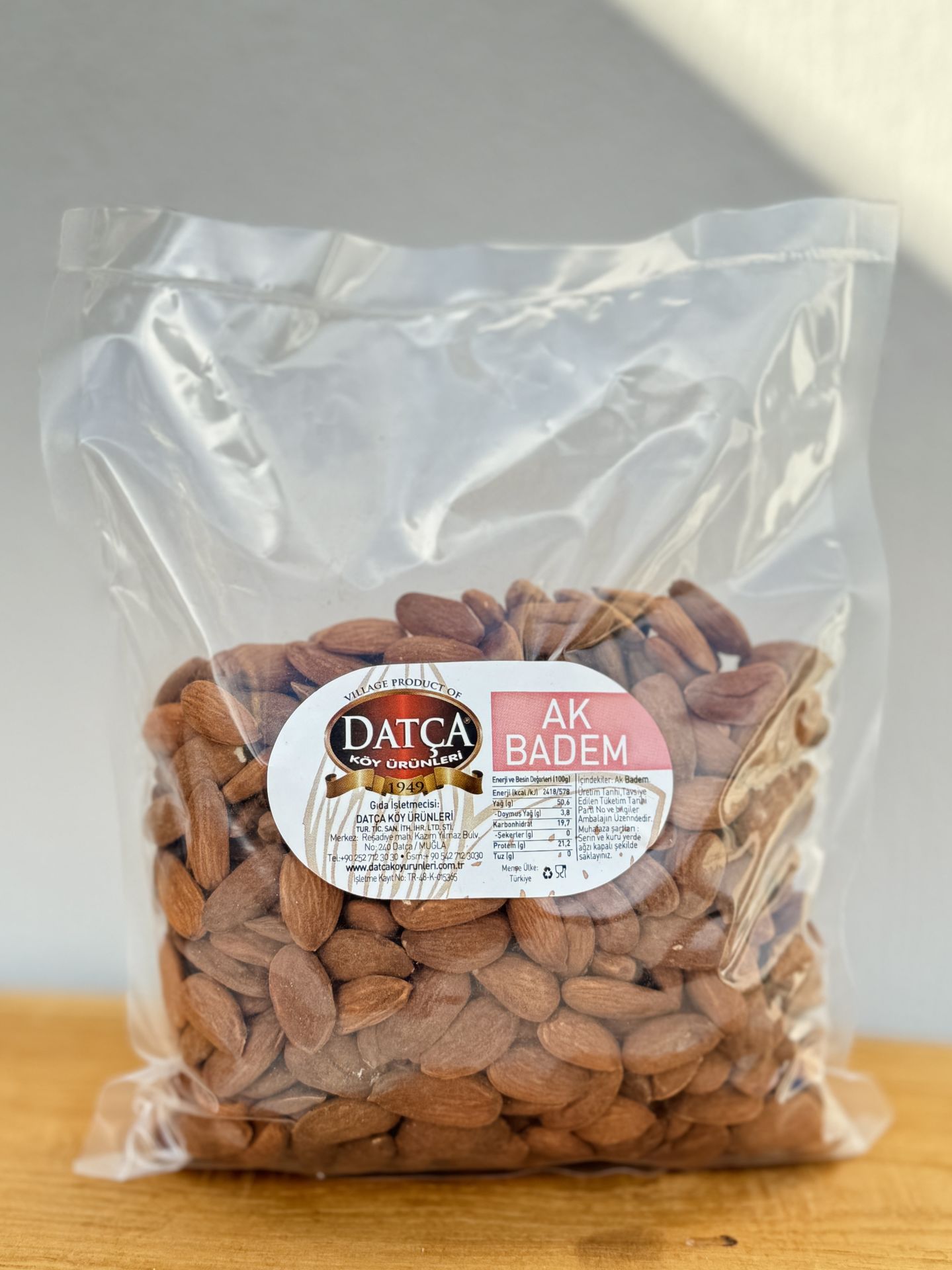 Datça Ak Badem 500 Gr (Çiğ)