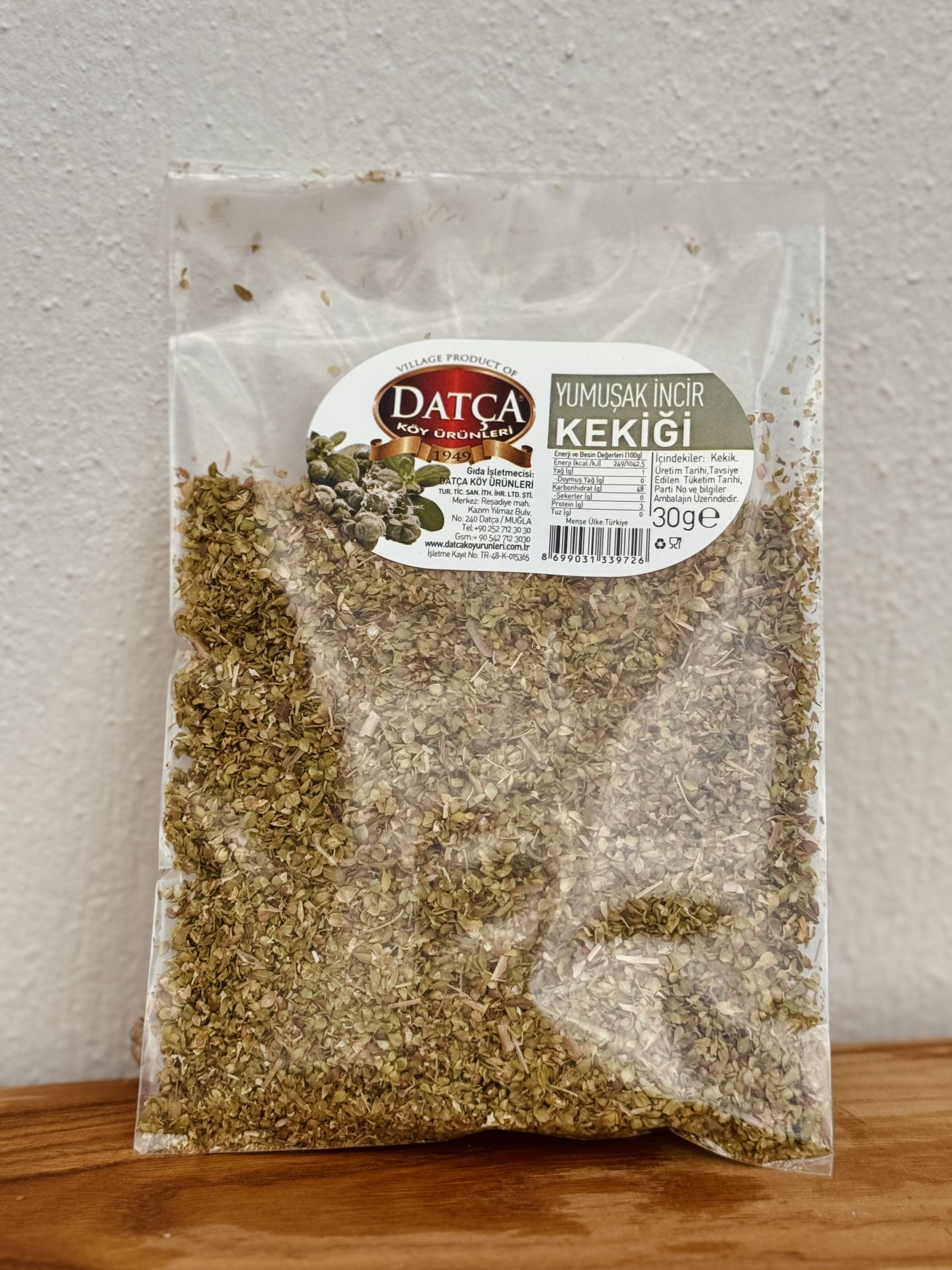 Datça İncir Kekiği 30 Gr Poşet