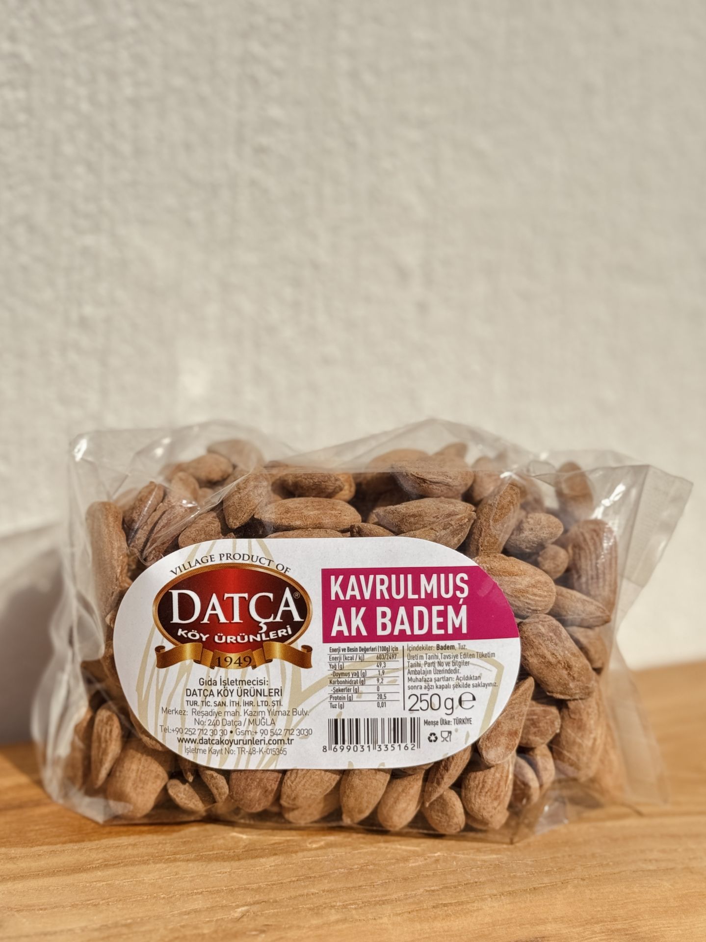 Kavrulmuş Ak Badem 250 GR
