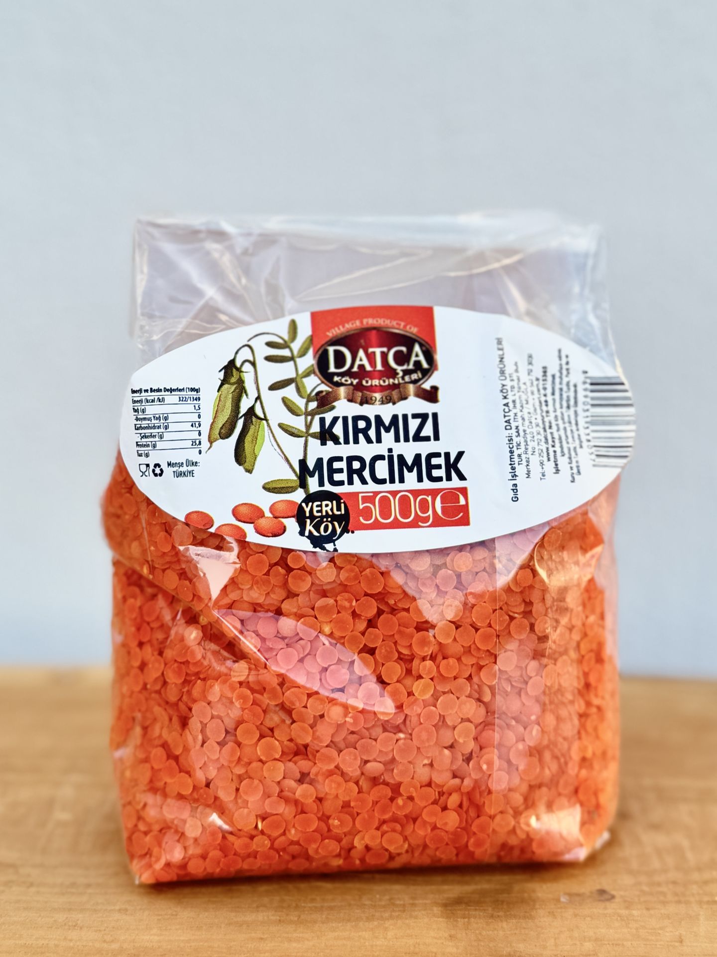 Kırmızı Mercimek 500 G