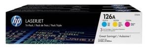 HP CF341A (126A) CAMGOBEGI/MACENTA/SARI 3 LU PAKET TONER 1.000 SAYFA
