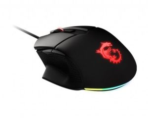 MSI GG CLUTCH GM20 ELITE GAMING MOUSE 6.400 DPI PIXART PAW3309 OPTIK SENSOR RGB LED 2.0M KABLO AYARLANABILIR AGIRLIK USB BAGLANTI OYUNCU FARESI