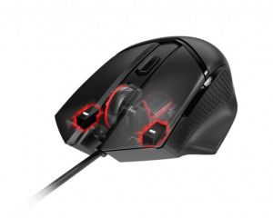 MSI GG CLUTCH GM20 ELITE GAMING MOUSE 6.400 DPI PIXART PAW3309 OPTIK SENSOR RGB LED 2.0M KABLO AYARLANABILIR AGIRLIK USB BAGLANTI OYUNCU FARESI