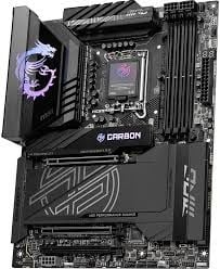 MSI MB MPG Z890 CARBON WIFI SOKET 1851 DDR5 9200MHZ(OC) USB 20Gbps 5xM.2 2xTB4 HDMI DISPLAY 1x5G 1x 2,5 LAN WIFI 7 ATX