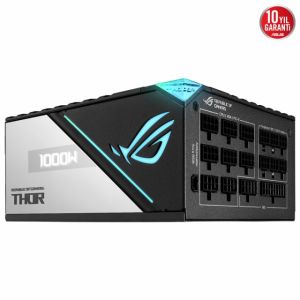 ASUS ROG-THOR-1000P2 PLATINUM 1000W MODÜLER GÜÇ KAYNAĞI JAPON KAPASİTÖRLER AURA SYNC VE OLED EKRAN 10 YIL GARANTİ V2