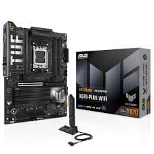 ASUS MB TUF GAMING X870-PLUS WIFI AMD X870 AM5 DDR5 8000 HDMI 2XUSB4 4X M2 USB3.2 WIFI 7 + BT AURA RGB 2.5GBİT LAN ATX 16+2+1(80A) GÜÇ AŞAMALARI ÇİFT USB4 4 X M.2 SLOTS