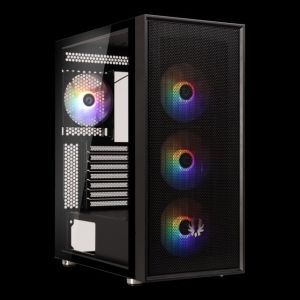 BFC-ARSBR6KKGSK-4F ARES CASE BLACK 4FANS f-rgb + 600W PSU